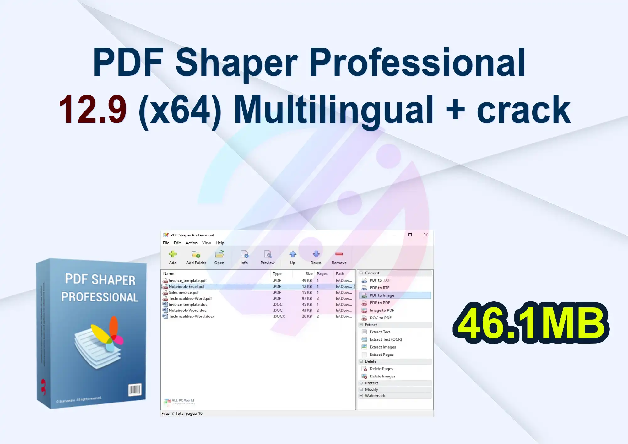 PDF Shaper Professional 12.9 (x64) Multilingual + crack