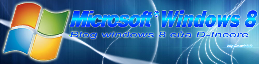 Chào mừng các bạn đến với Windows 8™ blog
