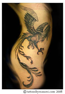 Phoenix Side Body Tattoo For Female Tattoo Picture 1