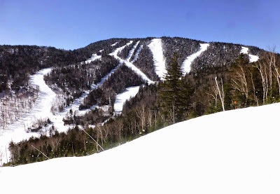 Blue skies over Gore's summit on Saturday, 02/28/2015.

The Saratoga Skier and Hiker, first-hand accounts of adventures in the Adirondacks and beyond, and Gore Mountain ski blog.
