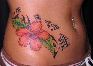 8. Beautiful Stylish Women Stomach Tattoos Designs