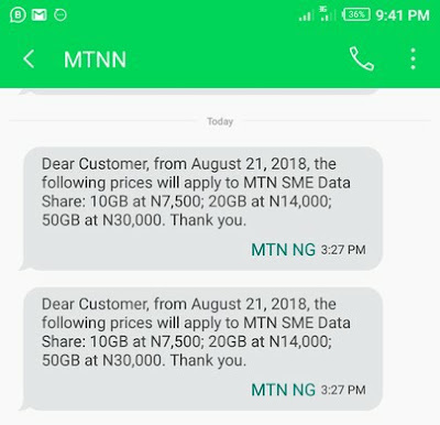 MTN Nigeria Reduces Night Plan Volume And Increases Data Price