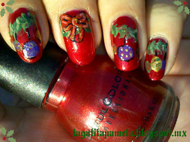 christmas nail art