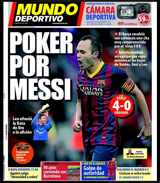 Mundo Deportivo portada 24 noviembre