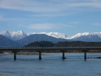 Vistas desde Hokitika, Nueva Zelanda