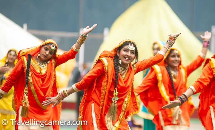 The jubilant atmosphere at Dalhousie Public School's golden jubilee celebrations was ignited by an electrifying and spirited Bhangra performance. The energetic display of the traditional Punjabi folk dance enthralled the audience, infusing the air with infectious enthusiasm and joy. With synchronized movements, vibrant costumes, and rhythmic beats, the Bhangra performance encapsulated the essence of exuberance and cultural vitality.