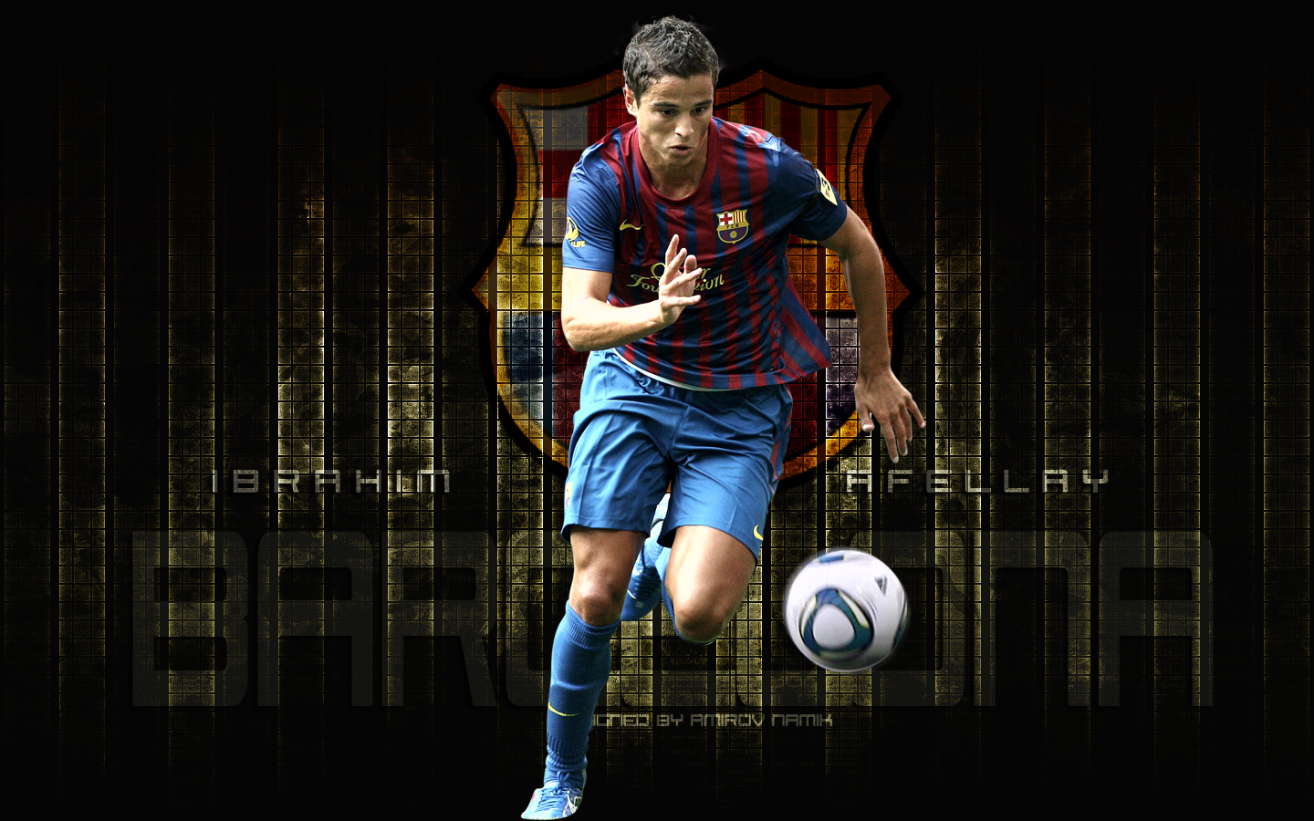 Wallpaper de Ibrahim Afellay - Barça | Wallpaper - Fondo de Pantalla