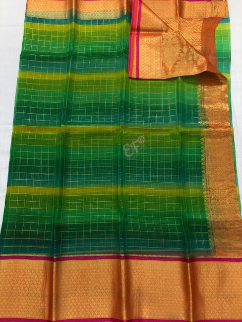  Organza  Kanchi  Sarees 