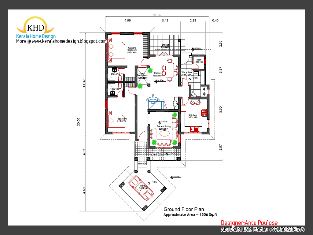  Home  plan  and elevation 2000  Sq  Ft  Kerala home  design 