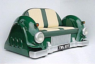 Unique furniture  made from old cars parts