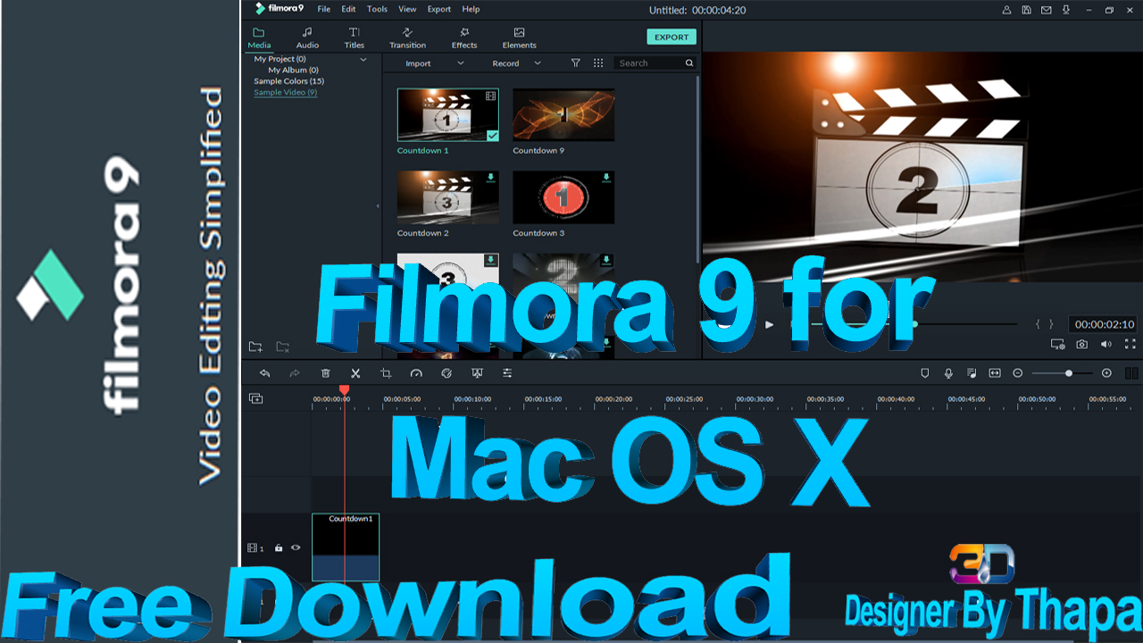 Filmora  9 for Mac  Free Download MS 3D Designer