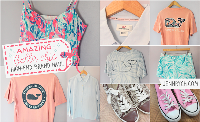 Amazing High-End Brand Haul from the Bella Chic Consignment sale including Lilly Pulitzer, Vineyard Vines, and Michael Kors