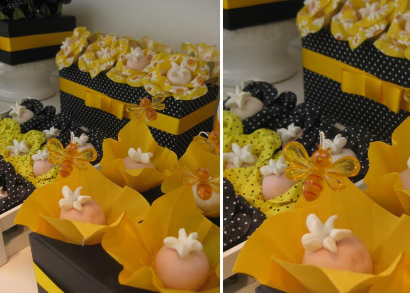 fiestas de baby shower Black and Yellow Baby Shower Idea | 800 x 572