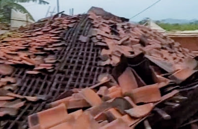 Angin Putingbeliung Porak Porandakan Desa Karang Gedang Purbalingga