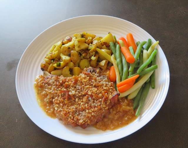 Pretzel Baked Pork Chops