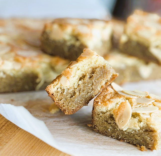 Almond Frangipane Blondies