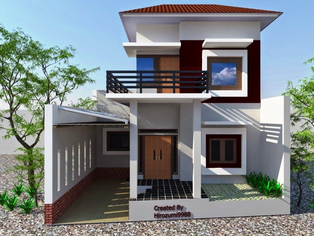 75 Model Desain Rumah Minimalis 2 Lantai Sederhana Modern