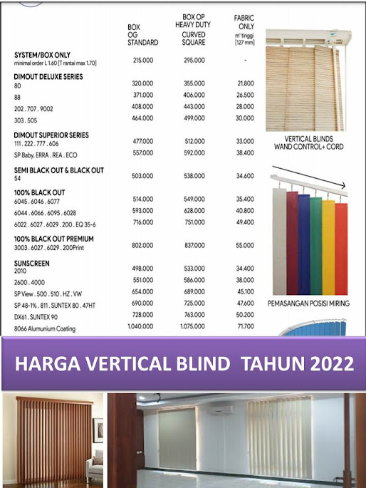 HARGA VERTICAL BLIND 2022
