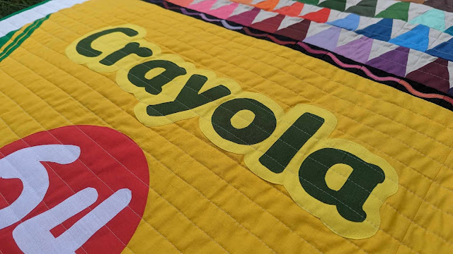 Box of Crayola crayons quilt