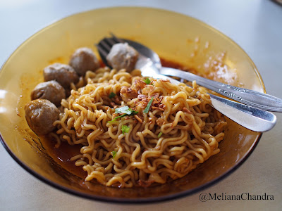 Spicy Noodle with meatballs