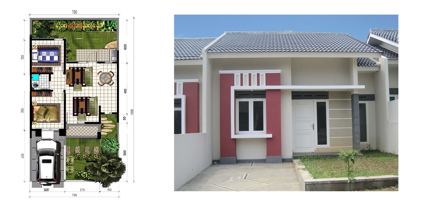 Desain Rumah Minimalis Type 45 105 Gambar Om