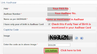 Link PAN with Aadhaar