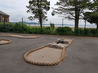 The Crazy Golf course at Promenade Park in Grange-over-Sands