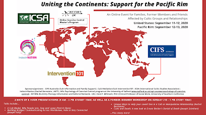 Online Event:Uniting the Continents: Support for the Pacific Rim and American West - For Families and Former Members Affected by Cultic Groups