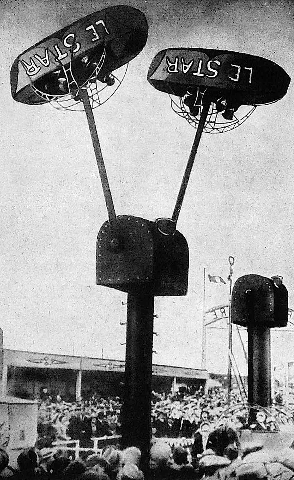 the 1937 Paris Expo Internationale amusement ride "Le Star", a photograph