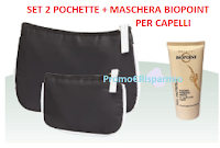 Logo In edicola con ''CHI'': set 2 pochette + maschera capelli Biopoint