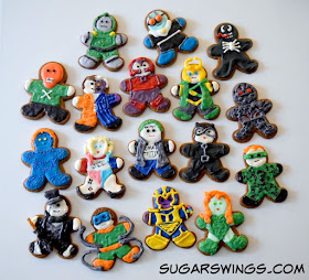 Super Hero Villain Cookies