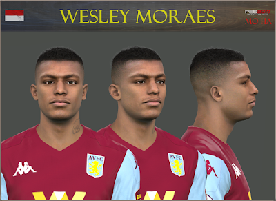 PES 2017 Faces Wesley Moraes by Mo Ha