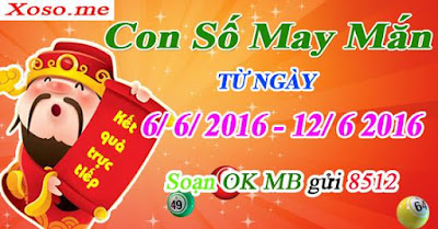 Những con số may mắn nhất trong tuần từ ngày 6/6/2016 – 12/6/2016