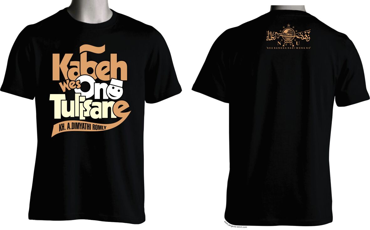 Download Pre Order : Kaos Oblong Hitam "Kabeh Wes Ono Tulisane"