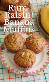 Food Lust People Love: An adult-only snack with a taste of the Caribbean, these rum raisin banana muffins are a tasty celebration of summer, sun and a beach holiday down the islands. Make these adult-only muffins child-friendly by replacing the rum with apple or your favorite natural juice.