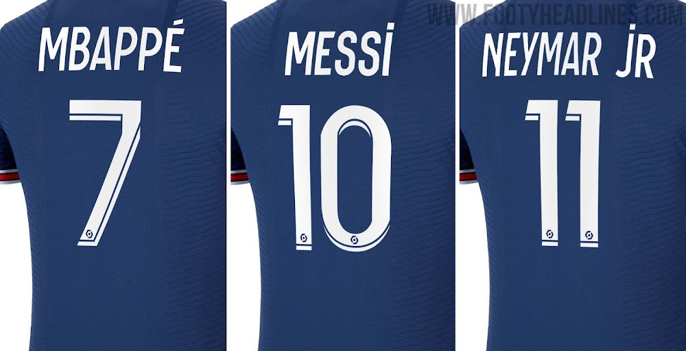 Paris Saint Germain 2021/2022 shirt number 10 messi