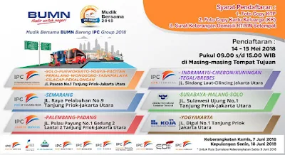 Cara Daftar Mudik Gratis 2018 dari Pelindo II