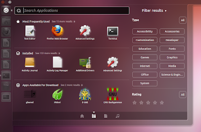 Ubuntu 11.10 Oneiric Ocelot screenshot apps lens