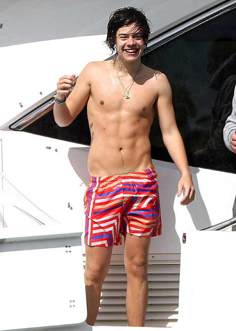 Harry Styles Shirtless