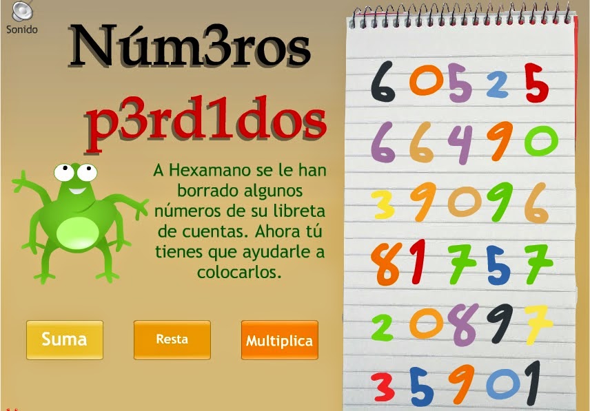 http://www.vedoque.com/juegos/numeros-perdidos.swf?idioma=es