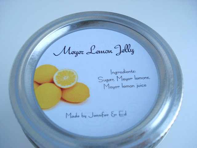 Meyer lemon jelly label