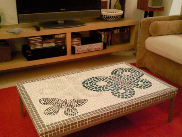 DIY klubbo mosaic table
