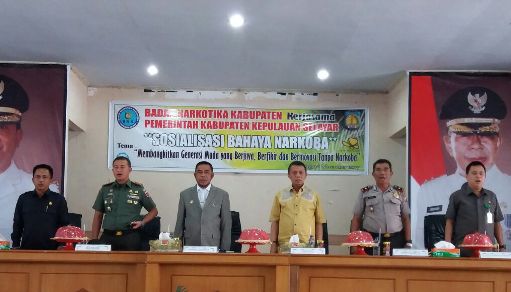 Wakil Bupati, Buka Resmi Sosialisasi Bahaya Narkoba