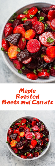 Maple Roasted Beets and Carrots
