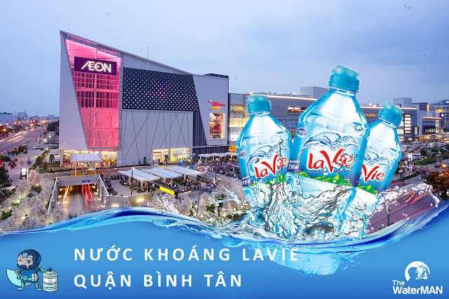 Đại lý đặt nước khoáng Lavie, Viva bình 20L, thùng đóng chai tại quận Bình Tân