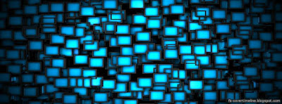 3d dark blue square wallp