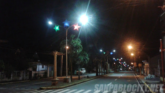 Lanterns At Balagtas Boulevard, Christmas In San Pablo City 2014