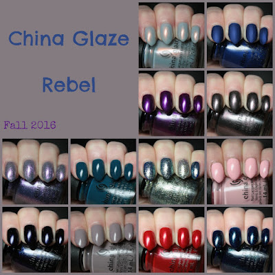 china glaze rebel swatches review