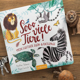 "Sooo viele Tiere", Verlag ArsEdition, Pappbilderbuch ab 2 Jahren/24Monaten, Rezension auf Kinderbuchblog Familienbücherei