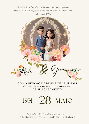 imagem de um convite de casamento